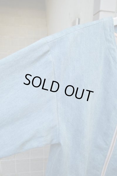 画像4: 【OnffO オンフ】ノーカラージップデニムブルゾン (4)