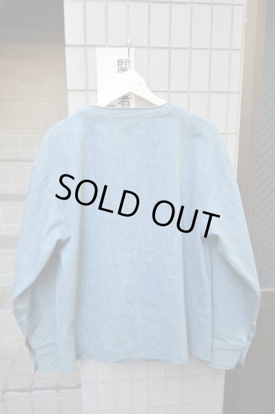 画像2: 【OnffO オンフ】ノーカラージップデニムブルゾン (2)