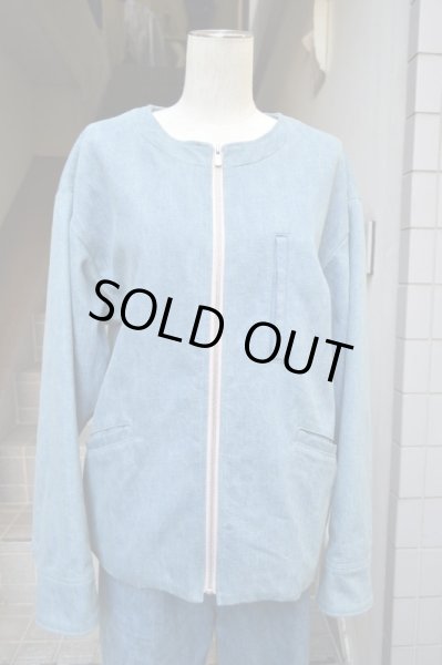 画像7: 【OnffO オンフ】ノーカラージップデニムブルゾン (7)