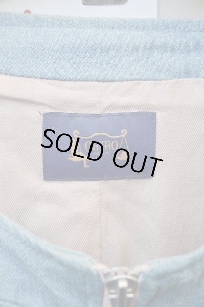 画像5: 【OnffO オンフ】ノーカラージップデニムブルゾン (5)