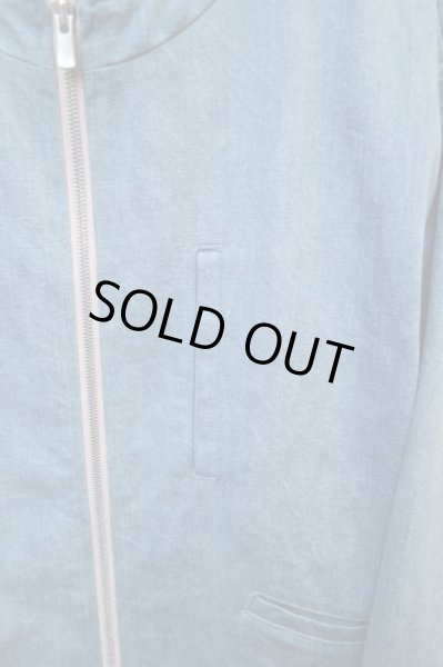 画像3: 【OnffO オンフ】ノーカラージップデニムブルゾン (3)