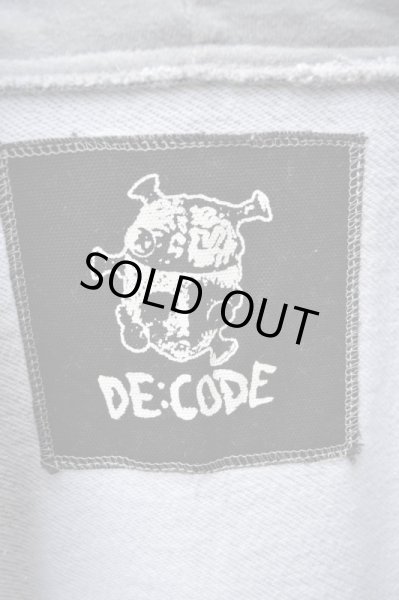 画像5: 【DE:CODE デ コード】USEDデニム切替デザインスウェットパーカー (5)