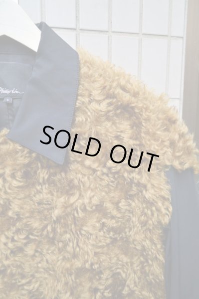 画像3: 【3.1 Phillip Lim スリーワン フィリップリム】ファードッキングデザインコート  (3)