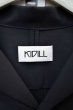 画像6: 【KIDILL キディル】黒開襟パイピングビッグシャツジャケット (6)