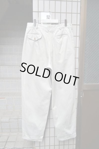 画像2: 【COMME des GARCONS HOMME コムデギャルソン オム】ライトグレータック入りワイドパンツ (2)