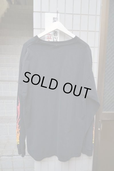 画像3: 【VINTAGE/USED古着】ファイヤープリント長袖カットソー (3)