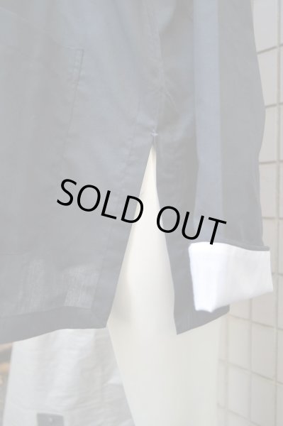 画像8: 【VINTAGE/USED古着】70's 黒刺繍チャイナシャツ (8)