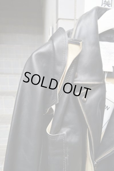 画像3: 【Martin Margiela×H&M マルタンマルジェラ×エイチ＆エム】再構築レザーライダースジャケット (3)