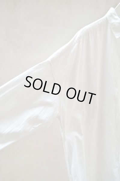 画像3: 【JOHNLAWRENCE SULLIVAN ジョンローレンスサリバン】OVER SIZE DENIM SHIRT WHITE (3)