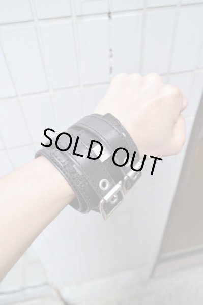 画像5: 【blackmeans ブラックミーンズ】2連バックルレザーブレスレット (5)