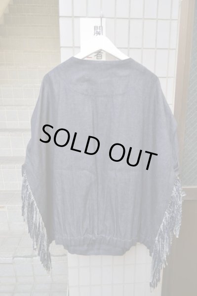 画像2: 【JUVENILE HALL ROLLCALL ジュベナイル ホール ロールコール】フリンジデザインノーカラーデニムジャケット (2)