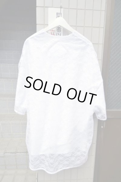 画像2: 【BALMUNG バルムング】レース重ねプリントビッグTシャツ (2)