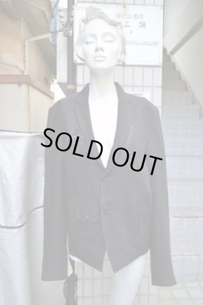 画像7: 【ART COMES FIRST アートカムズファースト】リネン昆羽織りジャケット 黒 (7)