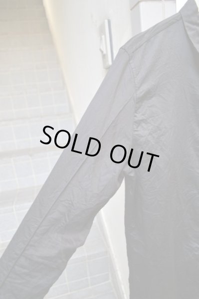 画像3: 【rewords/rewordsdesign リワーズデザイン】コットン×リネン地シワ加工長袖シャツ 黒 (3)