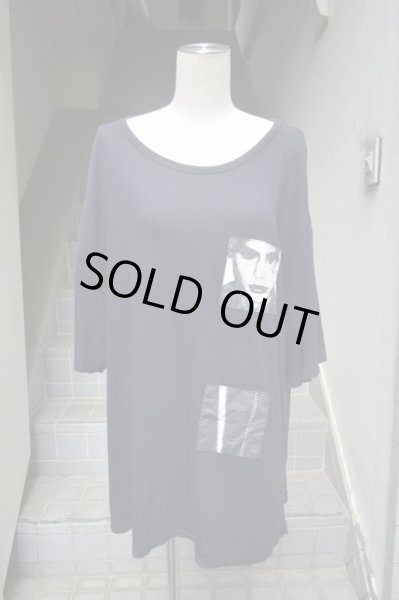 画像7: 【DRESSEDUNDRESSED ドレスドアンドレスド】パッチ装飾半袖オーバーサイズカットソー 黒 (7)