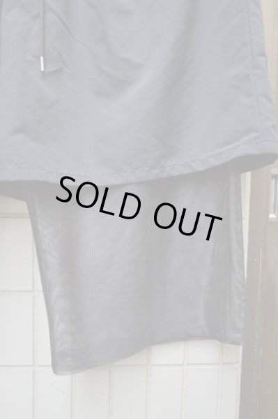 画像4: 【KIDILL キディル】ナイロン×メッシュ地レイヤードデザインワイドパンツ (4)