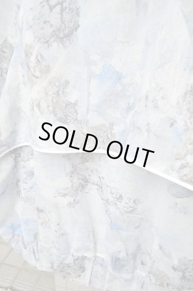 画像4: 【BALMUNG バルムング】総柄シースルーハイネックビッグパーカー ブリザード (4)