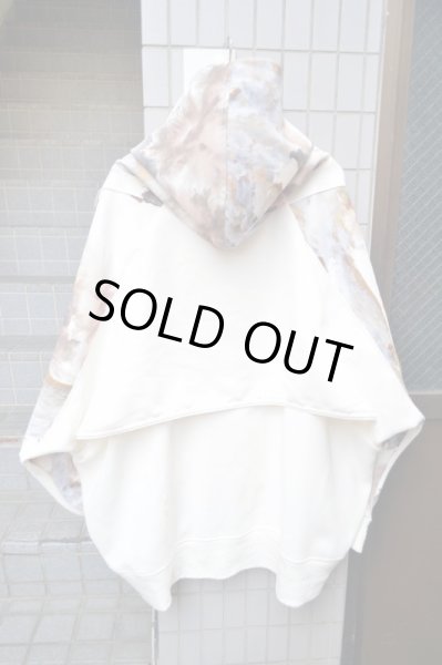 画像3: 【BALMUNG バルムング】グラフィック柄カッティング切替ビッグパーカー (3)