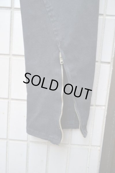 画像4: 【hussein chalayan フセインチャラヤン】デザインスキニーパンツ 黒 (4)