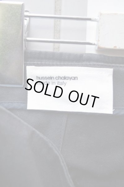 画像6: 【hussein chalayan フセインチャラヤン】デザインスキニーパンツ 黒 (6)