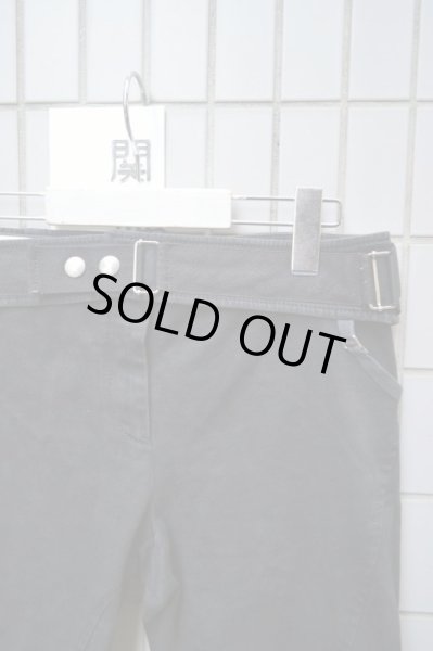 画像3: 【hussein chalayan フセインチャラヤン】デザインスキニーパンツ 黒 (3)