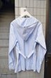 画像2: 【KEISUKE YOSHIDA ケイスケヨシダ】ストライプ柄デザインフードシャツ (2)