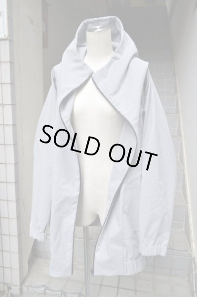 画像8: 【BALMUNG バルムング】ハイネックストレッチビッグパーカー ストレッチグレー (8)