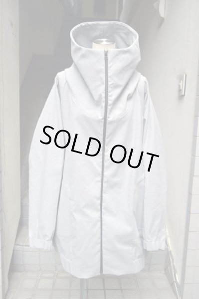 画像7: 【BALMUNG バルムング】ハイネックストレッチビッグパーカー ストレッチグレー (7)