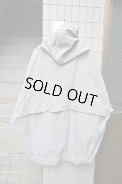 画像2: 【BALMUNG バルムング】ハイネックストレッチビッグパーカー ストレッチグレー (2)