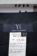 画像6: 【Y's YOHJI YAMAMOTO ワイズ ヨウジヤマモト】ウールギャバ地デザインワイドラップパンツ 黒 (6)