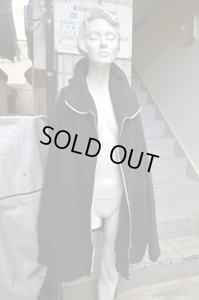 画像7: 【BALMUNG バルムング】ハイネックスウェットビッグパーカー 黒 (7)