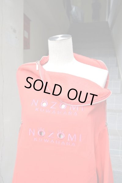 画像10: 【NOZOMI KUWAHARA ノゾミクワハラ/新品セレクト】EYE モンスタービッグスウェット RED (10)