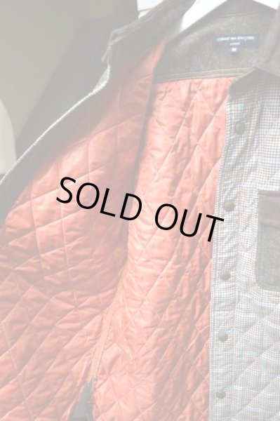 画像7: 【COMME des GARCONS HOMME コムデギャルソン オム】キルティング切替デザインエルボーパッチジャケット (7)