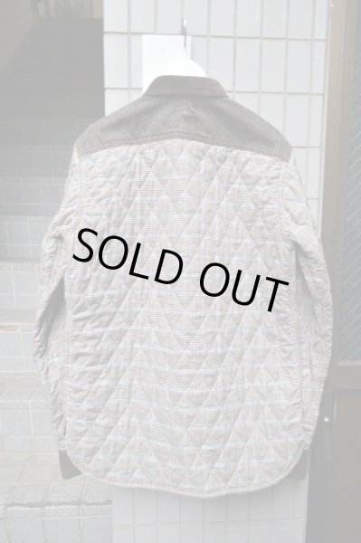 画像2: 【COMME des GARCONS HOMME コムデギャルソン オム】キルティング切替デザインエルボーパッチジャケット (2)