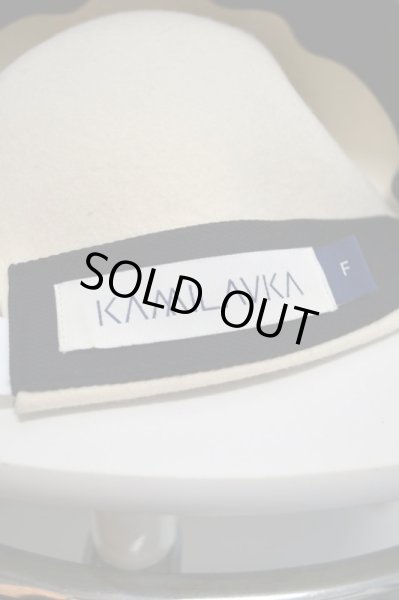 画像5: 【KAMILAVKA カミラフカ】ADJUSTER CAP WHITE フェルトウール地キャップ (5)