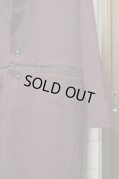 画像6: 【banal chic bizarre バナルシックビザール】2waysウール地ジッパーコート＋トラウザーズ セットアップ (6)