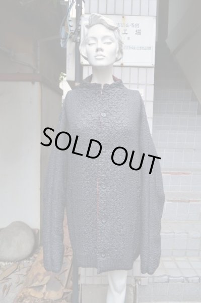 画像6: 【VINTAGE/USED古着】ポリ縮絨リバーシブルジャケット 黒×赤 (6)