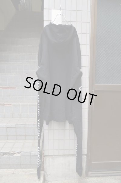 画像2: 【BRASHY STUDIOS】2waysスーパーロングスリーブプルオーバースウェットパーカー (2)