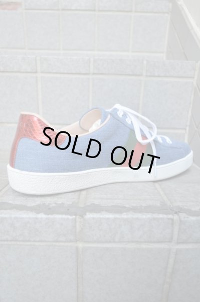 画像5: 【GUCCI グッチ】HANA 刺繍デニム地スニーカー (5)