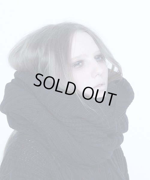 画像8: 【PARADOX パラドックス】サークル型ニットスヌード 黒 (8)