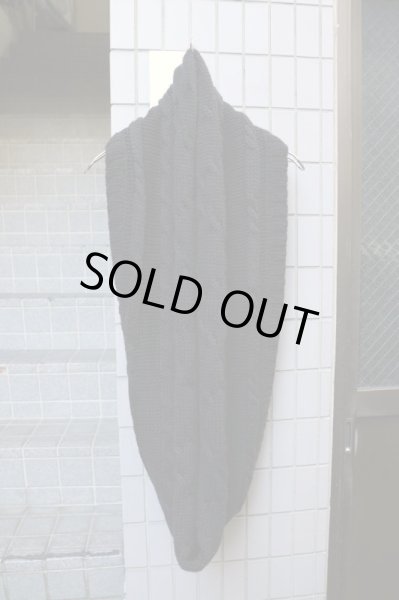 画像4: 【PARADOX パラドックス】サークル型ニットスヌード 黒 (4)