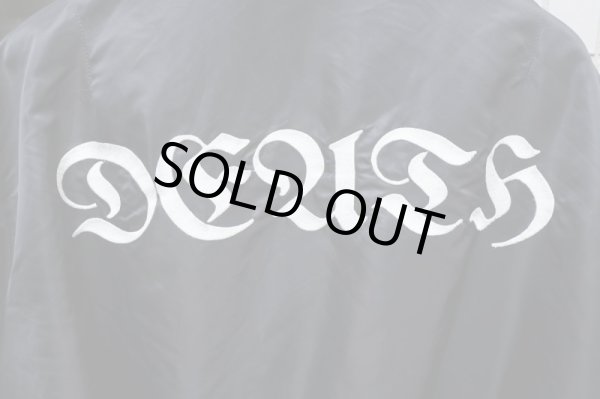 画像8: 【HIRO ヒロ】ナイロン×レザービッグMA-1ジャケット 黒 (8)