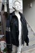 画像11: 【HIRO ヒロ】ナイロン×レザービッグMA-1ジャケット 黒 (11)