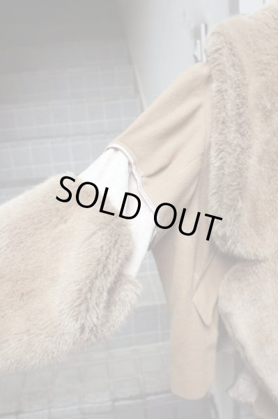 画像4: 【NOZOMI ISHIGURO Haute Couture ノゾミイシグロ オートクチュール】変形デザインウール×エコファージャケット (4)