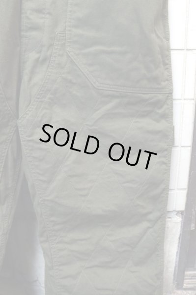 画像4: 【JUNYA WATANABE MAN ジュンヤワタナベ マン】キルティングデザインオーバーオール サロペット カーキ (4)