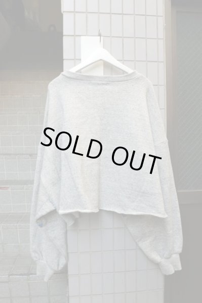 画像3: 【youmolaugh ユーモラフ】カットオフワイドスウェット グレー (3)