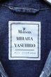 画像6: 【Maison MIHARA YASUHIRO メゾン ミハラヤスヒロ】No Club LONE WOLF バック刺繍ロングデニムシャツ (6)