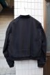 画像2: 【DRESSEDUNDRESSED ドレスドアンドレスド】レイヤーデザインMA-1ジャケット BLACK (2)