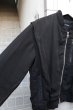 画像4: 【DRESSEDUNDRESSED ドレスドアンドレスド】レイヤーデザインMA-1ジャケット BLACK (4)