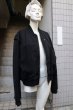 画像9: 【DRESSEDUNDRESSED ドレスドアンドレスド】レイヤーデザインMA-1ジャケット BLACK (9)